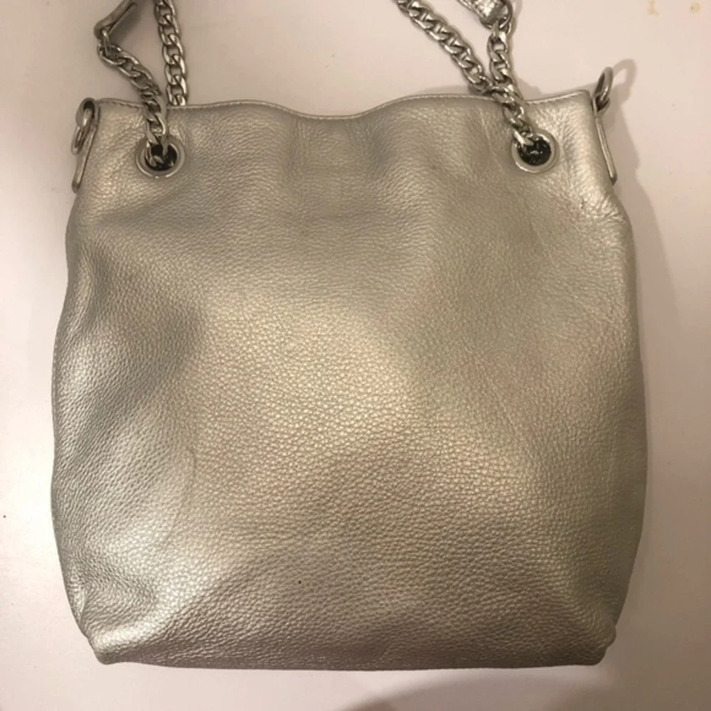Michael kors silver metallic bag
